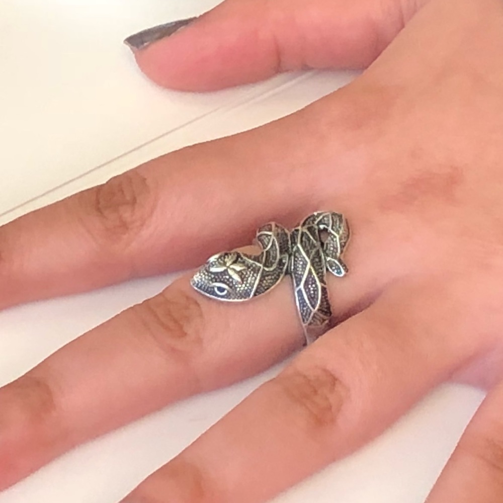 Silver Cobra Snake Ring 🐍 - Picture 2 of 5